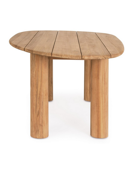 Havebord havemøbler spisebord design moderne træ teak teaktræ organisk