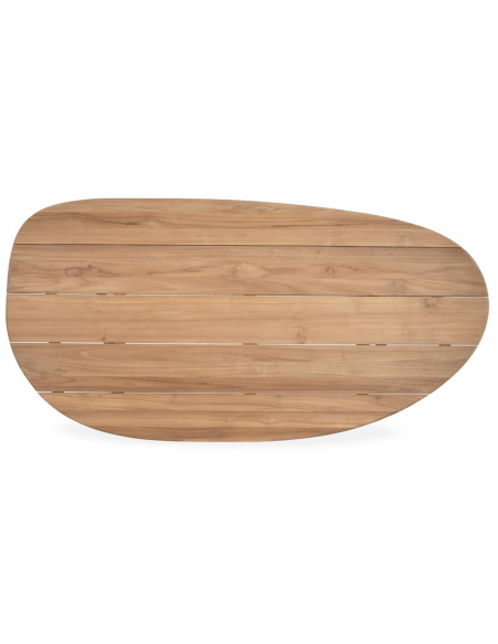 Havebord havemøbler spisebord design moderne træ teak teaktræ organisk