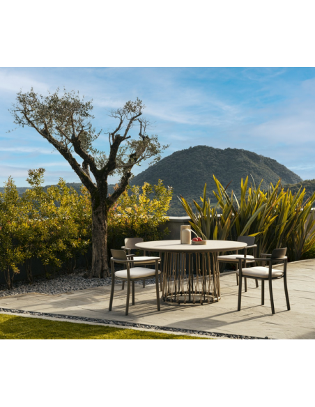 Havebord havemøbler spisebord design moderne rundt