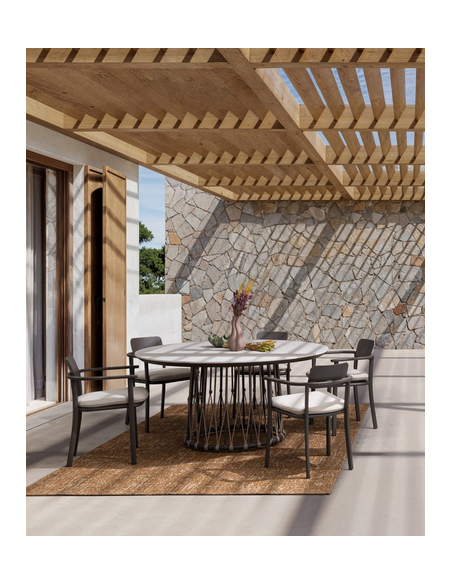 Havebord havemøbler spisebord design moderne rundt