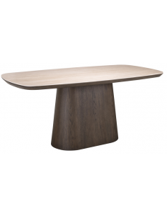 moderne spisebord marmor travertin træ brun stuebord