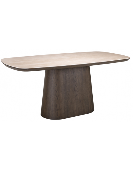 moderne spisebord marmor travertin træ brun stuebord