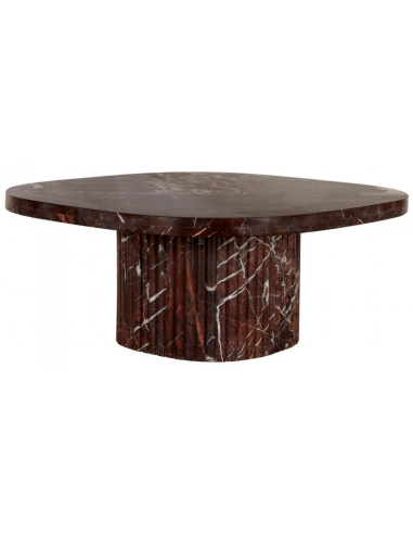 firkantet kvadratisk stort sofabord design marmor