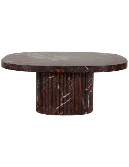 firkantet kvadratisk stort sofabord design marmor