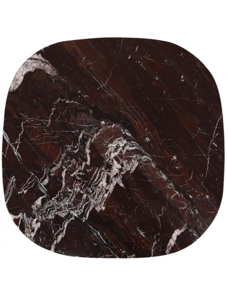 firkantet kvadratisk stort sofabord design marmor