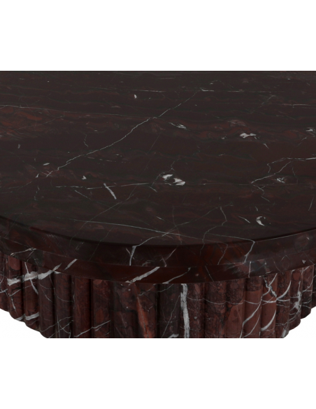 firkantet kvadratisk stort sofabord design marmor