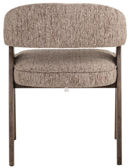 spisebordsstol med armlæn stof tekstil træ design moderne