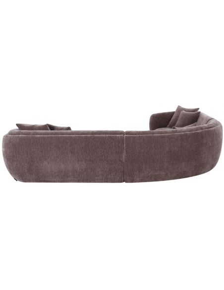 sofa stof moderne design brun stor bred flyder luksus hjørnesofa