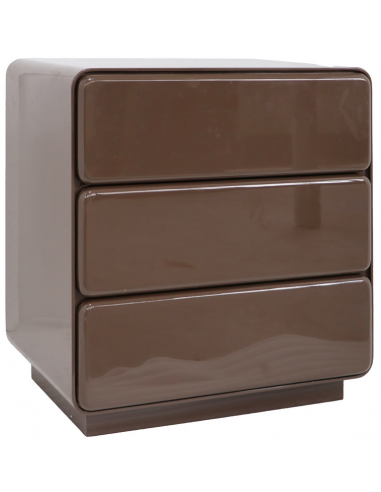 sengebord natbord retro brun design skuffer