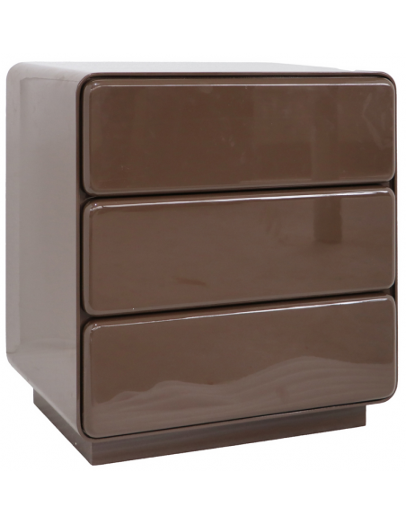 sengebord natbord retro brun design skuffer