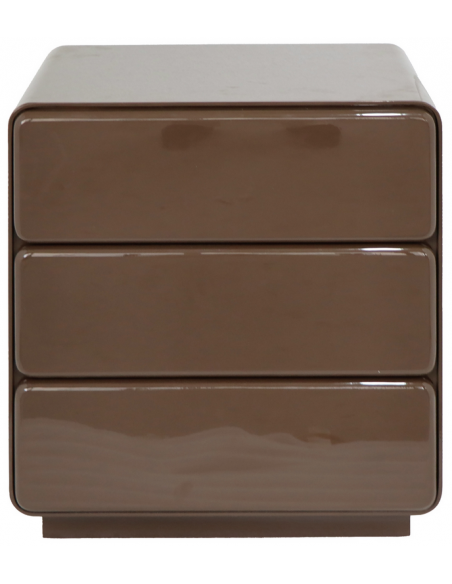 sengebord natbord retro brun design skuffer