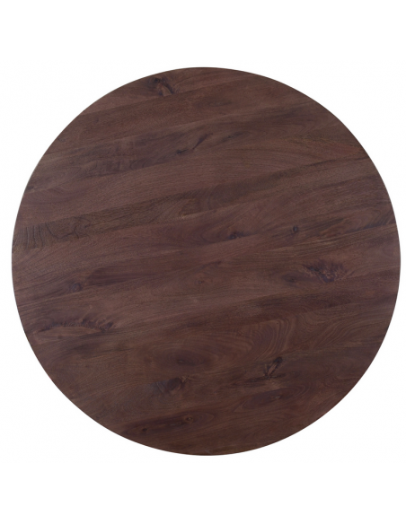 moderne spisebord rundt træ brun stuebord