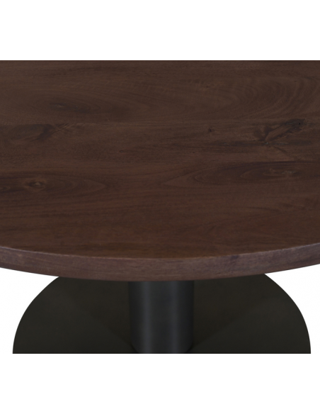 moderne spisebord rundt træ brun stuebord