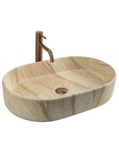 oval håndvask vask bordmonteret bordplade keramik badeværelse marmor 2