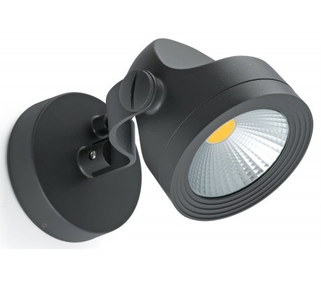 Twist havelampe H65 cm 1 x SMD LED 10W - Mørkegrå