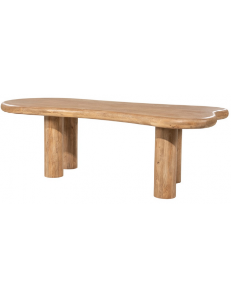 organisk spisebord træ moderne design køkken alrum stuebord