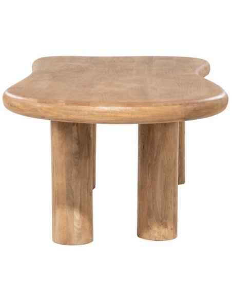 organisk spisebord træ moderne design køkken alrum stuebord