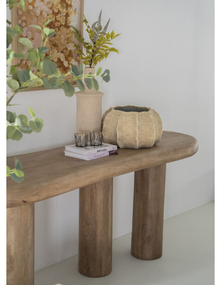 konsolbord træ massiv moderne design