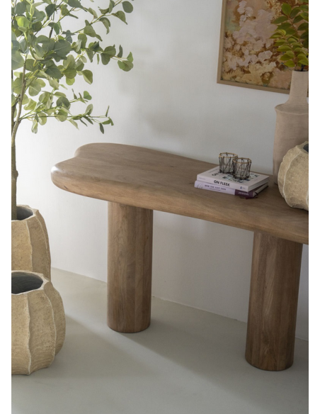 konsolbord træ massiv moderne design