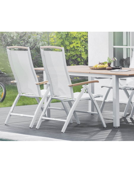 positionsstol havestol teak træ havemøbler