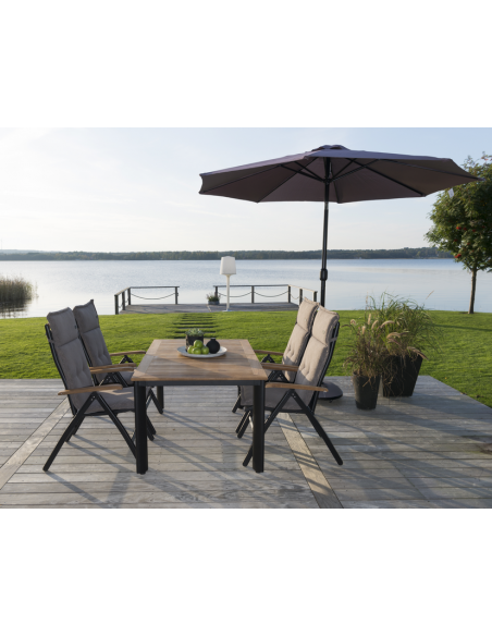 positionsstol havestol teak træ havemøbler