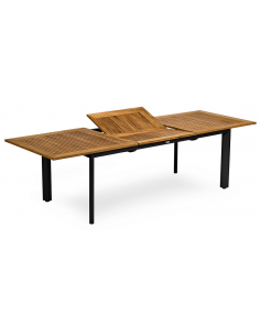 haveborde med udtræk teak træ