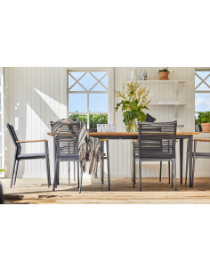 haveborde med udtræk teak træ 2