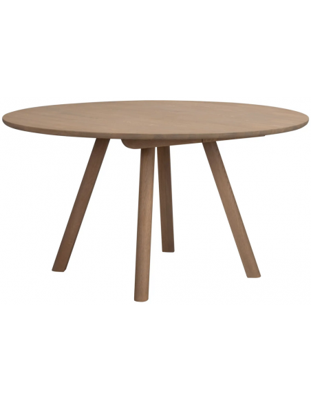 rowico home spisebord i moderne design af egetræ eg rundt runde tillægsplader udtræk