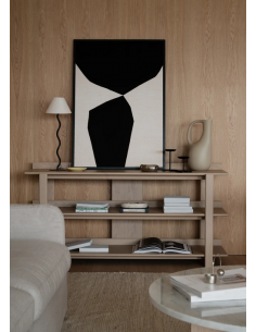 rowico home konsolbord i moderne design eg egetræ træ 2