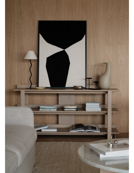 rowico home konsolbord i moderne design eg egetræ træ