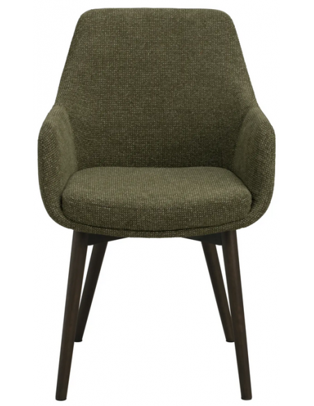 spisebordsstol med armlæn stof grøn moderne design stue