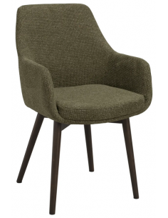 spisebordsstol med armlæn stof grøn moderne design stue
