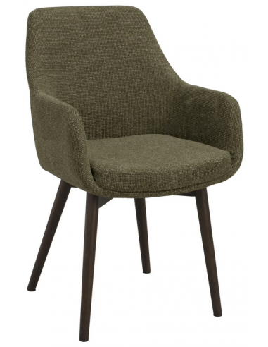 spisebordsstol med armlæn stof grøn moderne design stue