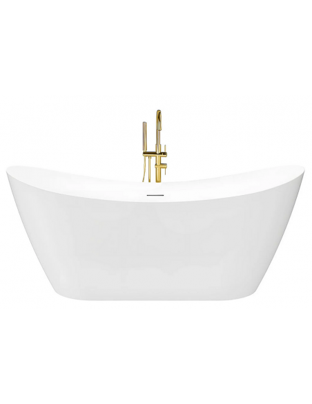 fritstående badekar 170 blank skinnende hvid akryl moderne design