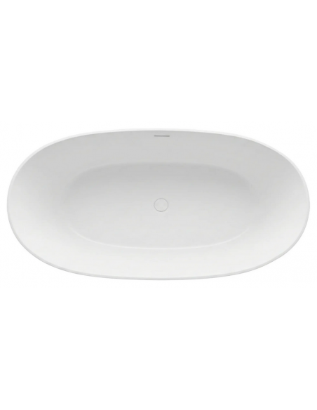 fritstående badekar 170 blank skinnende hvid akryl moderne design