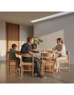 rundt spisebord med udtræk eg træ egetræ 140 2