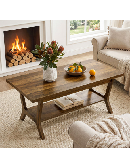 sofabord træ moderne design indretning opbevaring hylde