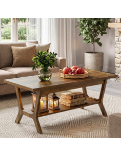 sofabord træ moderne design indretning opbevaring hylde