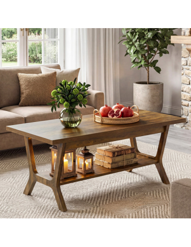 sofabord træ moderne design indretning opbevaring hylde