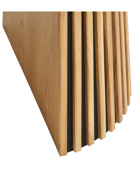 Ovalt spisebord med udtræk eg egetræ moderne design træ 200 250 300 120