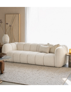 sofa 3 personer moderne nordisk design skandinavisk retro gammeldags stof 2