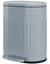 Affaldsspand i metal og kunststof 20 liter H45 x B36,5 x D31,2 cm - Grå