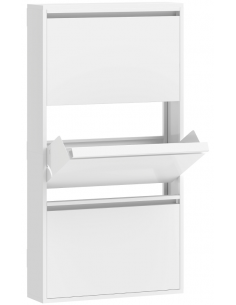 Skoskab metal moderne design hvid