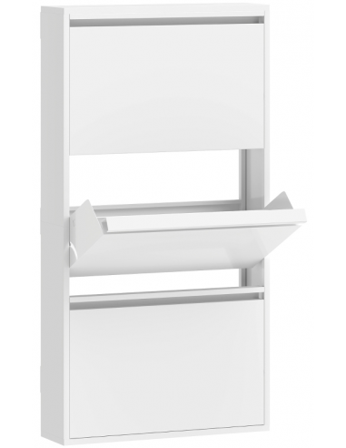 Skoskab metal moderne design hvid