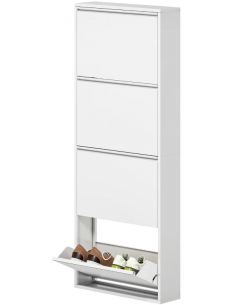 Skoskab metal moderne design hvid