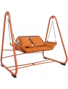 Hollywood havegynge i rustfri stål og polyester B174 cm - Terracotta