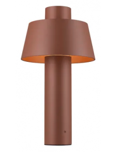Bedlampe led udendørslamper havelamper indkørsel brun rust corten e27