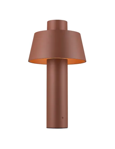 Bedlampe led udendørslamper havelamper indkørsel brun rust corten e27
