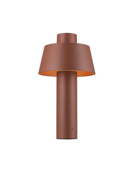 Bedlampe led udendørslamper havelamper indkørsel brun rust corten e27