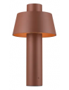 PHOTONI Udendørs bedlampe i aluminium og glas H45 cm 1 x E27 - Rust